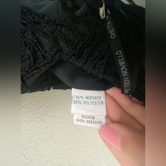 Chetta B, NWT Black Cocktail/ Wedding Dress Women’s Size 8 - Picture 9 of 14